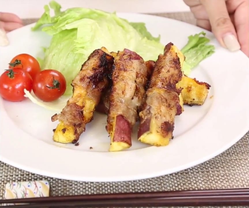 レシピ動画Part.6【今井華さん×Hana's Kitchen】くるくるおさつ豚ばらスティック