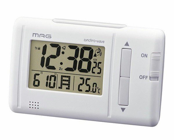 温度表示付電波時計　ファルツ