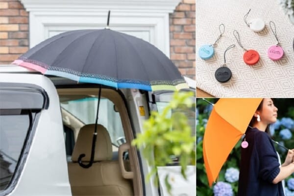 車の屋根に傘がピタッ！『雨の日の荷物の出し入れ』が楽になるストラップが神！
