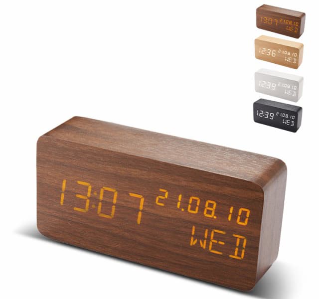 『USB充電式デジタル時計』
