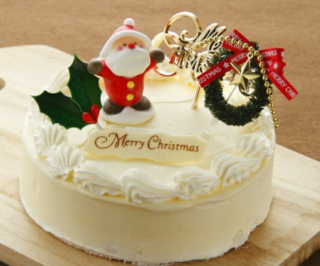 レトロなバタークリーム クリスマスケーキ